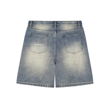 Load image into Gallery viewer, Faded Distressed Baggy Denim Shorts
