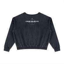 Load image into Gallery viewer, Unisex Raw Edge Crewneck Sweatshirt
