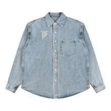 Load image into Gallery viewer, Unisex Vintage Wash Denim Shirt

