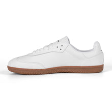 Load image into Gallery viewer, Classic White Retro Court Sneaker — Gum Sole Edition
