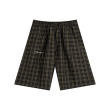 Load image into Gallery viewer, Unisex Plaid Wide Leg Shorts
