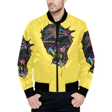 Load image into Gallery viewer, Men's All Over Print Quilted Bomber Jacket(Model H33)
