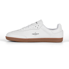 Load image into Gallery viewer, Classic White Retro Court Sneaker — Gum Sole Edition
