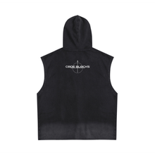 Load image into Gallery viewer, Vintage Washed Zip-Up Hooded Tank Top
