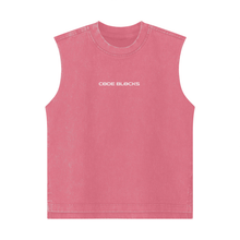 Load image into Gallery viewer, Streetwear Kids Heavyweight 285G  Washed 100% Cotton Tank Top
