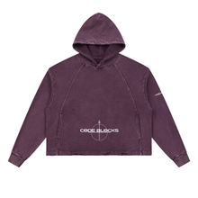 Load image into Gallery viewer, Vintage Washed Frayed-Hem Hoodie
