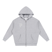 Load image into Gallery viewer, Unisex Loose Solid Full Zip Hoodie
