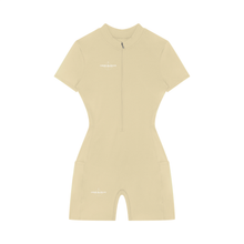 Load image into Gallery viewer, Women's Quarter-Zip Short Sleeve Romper
