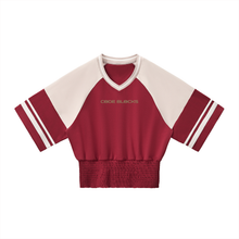 Load image into Gallery viewer, Women's Color Block Ruched T-Shirt
