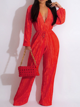 Load image into Gallery viewer, Deep-V-Neck High-Waisted Jumpsuit HNWCN3QLNN
