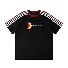 Load image into Gallery viewer, Unisex Colorblock Striped T-Shirt

