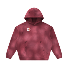 Load image into Gallery viewer, Unisex Sunfade Frayed Fleece Hoodie
