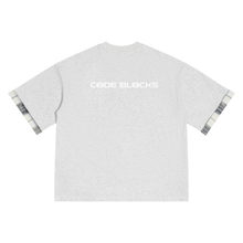 Load image into Gallery viewer, Unisex Plaid Paneled T-Shirt
