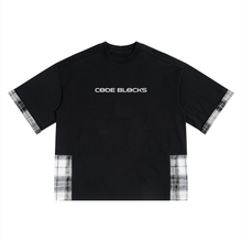 Load image into Gallery viewer, Unisex Plaid Paneled T-Shirt
