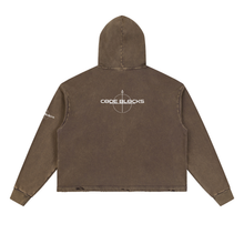 Load image into Gallery viewer, Vintage Washed Frayed-Hem Hoodie
