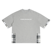Load image into Gallery viewer, Unisex Plaid Paneled T-Shirt
