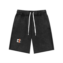 Load image into Gallery viewer, Unisex Mineral Wash Raw Edge Shorts
