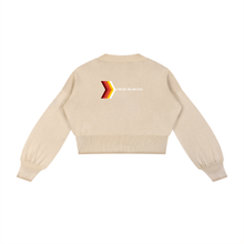 Load image into Gallery viewer, Mineral Wash Balloon Sleeve Cropped Sweater
