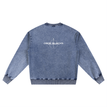 Load image into Gallery viewer, Snow Wash Oversized Crewneck Sweatshirt

