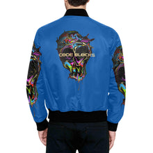 Load image into Gallery viewer, Men's All Over Print Quilted Bomber Jacket(Model H33)
