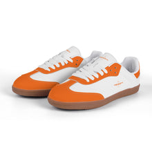 Load image into Gallery viewer, Classic White Retro Court Sneaker — Gum Sole Edition
