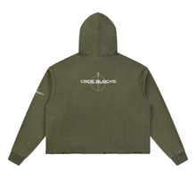 Load image into Gallery viewer, Vintage Washed Frayed-Hem Hoodie
