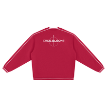 Load image into Gallery viewer, Unisex Color Block V-Neck Sweatshirt
