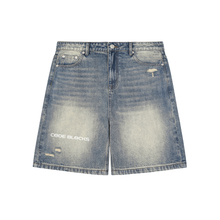 Load image into Gallery viewer, Faded Distressed Baggy Denim Shorts
