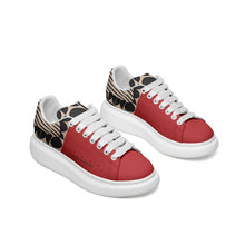 Load image into Gallery viewer, Unisex Non Slip Lace Up Faux Leather Sneakers
