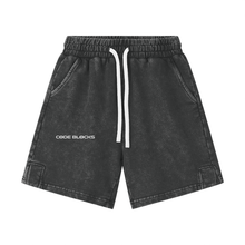 Load image into Gallery viewer, Streetwear Kids Heavyweight 290G Vintage Washed  100% Cotton Shorts
