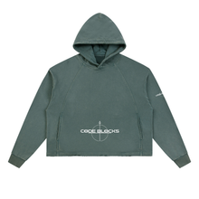 Load image into Gallery viewer, Vintage Washed Frayed-Hem Hoodie
