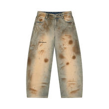 Load image into Gallery viewer, Men’s Vintage Wash Barrel Leg Jeans
