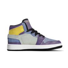 Load image into Gallery viewer, Children High-Top Synthetic Leather Sneakers
