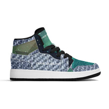 Load image into Gallery viewer, Children High-Top Synthetic Leather Sneakers
