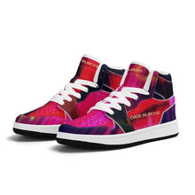 Load image into Gallery viewer, Children High-Top Synthetic Leather Sneakers
