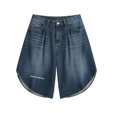 Load image into Gallery viewer, Men’s Wide Leg Denim Shorts
