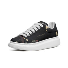Load image into Gallery viewer, Unisex Non Slip Lace Up Faux Leather Sneakers
