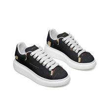 Load image into Gallery viewer, Unisex Non Slip Lace Up Faux Leather Sneakers
