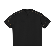 Load image into Gallery viewer, Unisex Oversized Piping Henley T-Shirt
