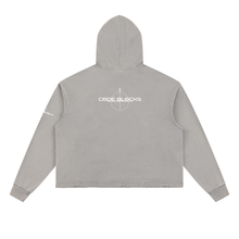 Load image into Gallery viewer, Vintage Washed Frayed-Hem Hoodie
