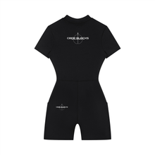 Load image into Gallery viewer, Women's Quarter-Zip Short Sleeve Romper
