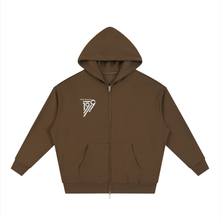 Load image into Gallery viewer, Unisex Loose Solid Full Zip Hoodie
