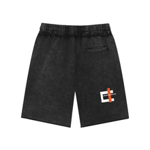 Load image into Gallery viewer, Unisex Mineral Wash Raw Edge Shorts
