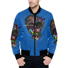 Load image into Gallery viewer, Men's All Over Print Quilted Bomber Jacket(Model H33)
