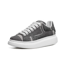 Load image into Gallery viewer, Unisex Non Slip Lace Up Faux Leather Sneakers

