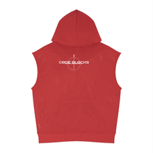 Load image into Gallery viewer, Unisex Panel Mesh Sleeveless Hoodie

