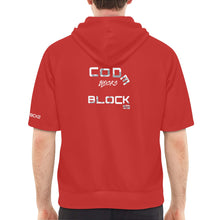 Load image into Gallery viewer, Men's Short Sleeve Fleece Hoodie (H54)
