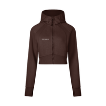 Load image into Gallery viewer, Cropped Zip-Through Hoodie #RP0005
