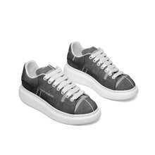 Load image into Gallery viewer, Unisex Non Slip Lace Up Faux Leather Sneakers
