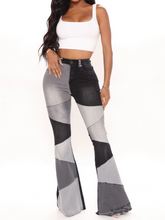 Load image into Gallery viewer, Stitched Wide-Leg Jeans H7XHRQYYKN

